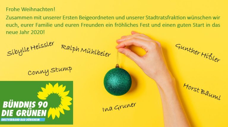 Grüne Weihnachtsgrüße!